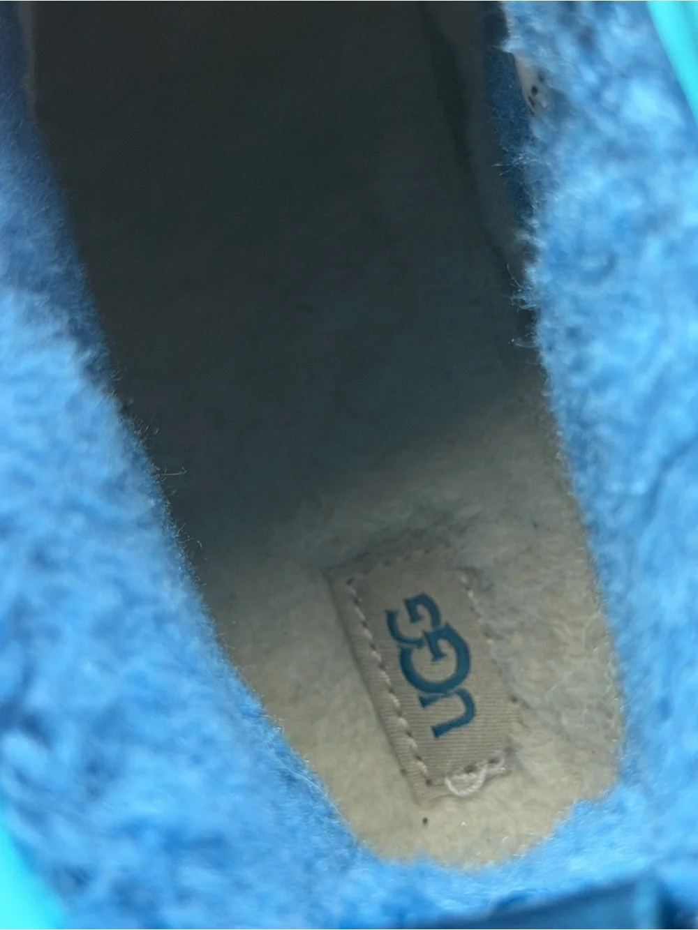 UGG Kids Iridescent Teal-Trim Waterproof Rain Boots